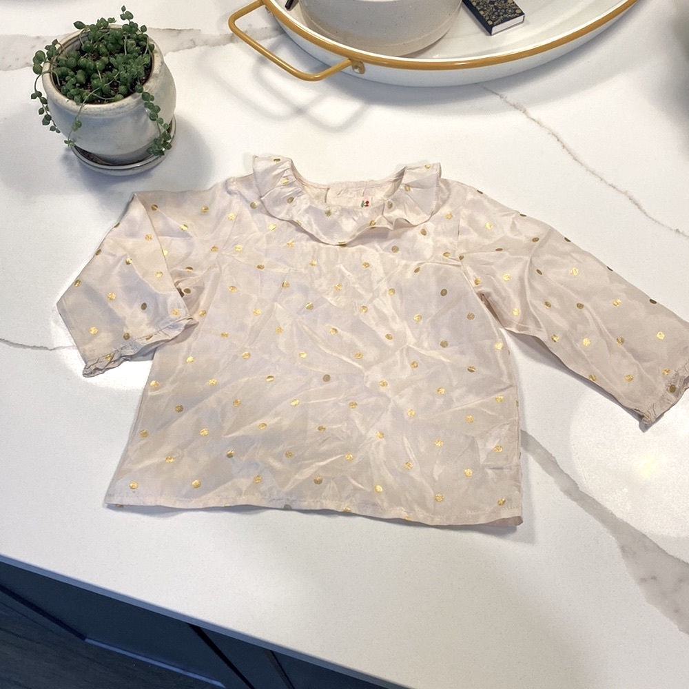 Bonpoint || 🍒 100% Silk Voile Blouse